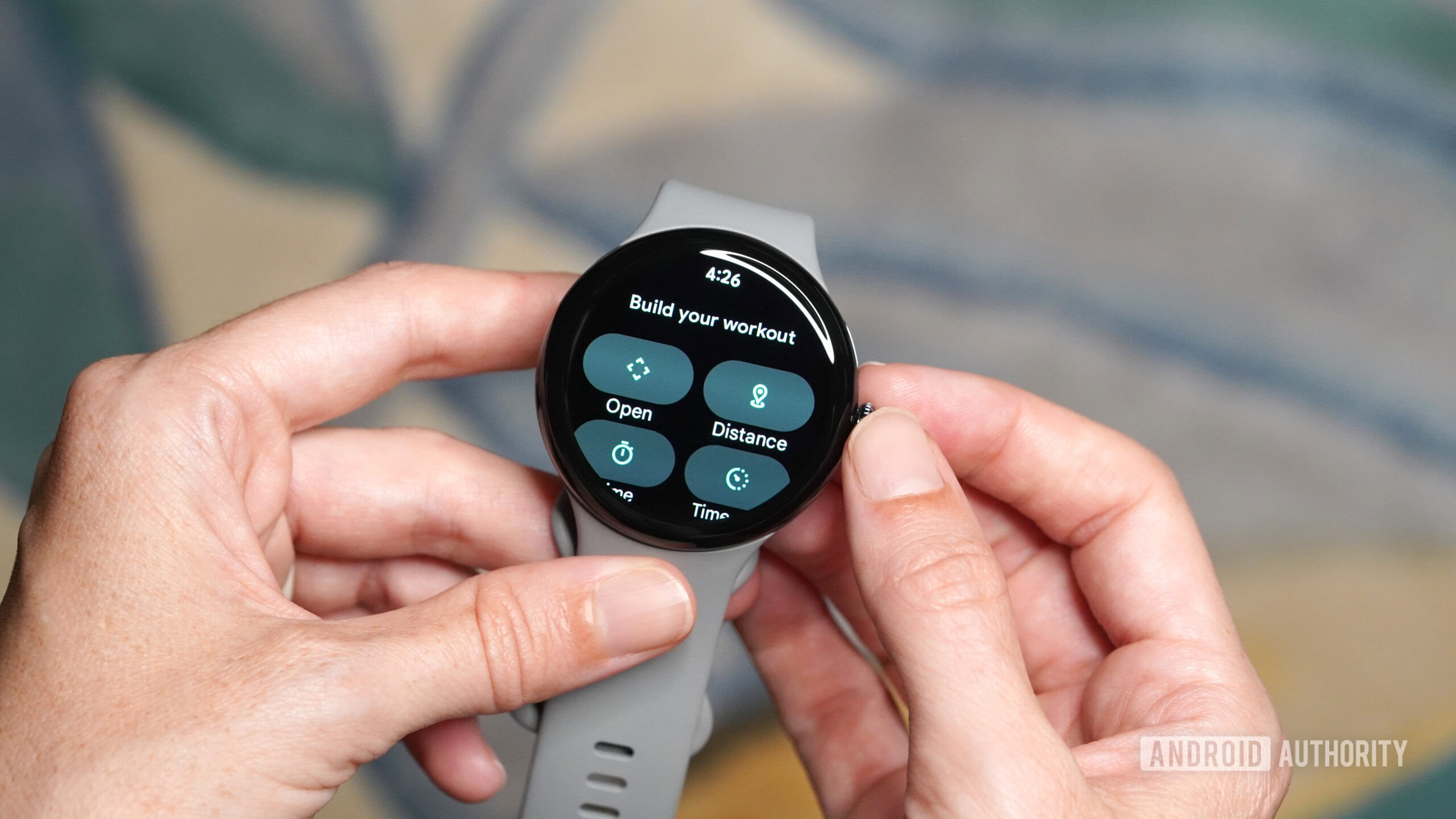 Pixel Watch 3 custom workouts A user creates a custom running workout on her Pixel Watch 3.