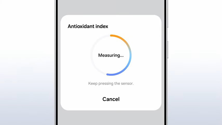 Samsung Health Antioxidant Index feature